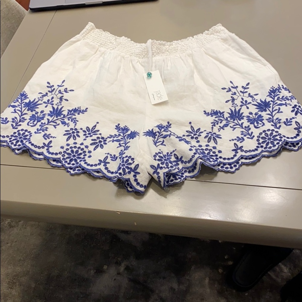 Jade Pilar embroidered shorts